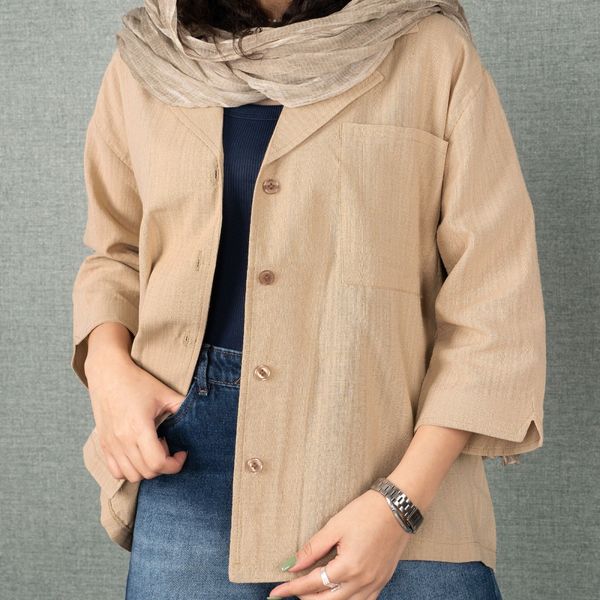 شومیز لینن نسکافه ای