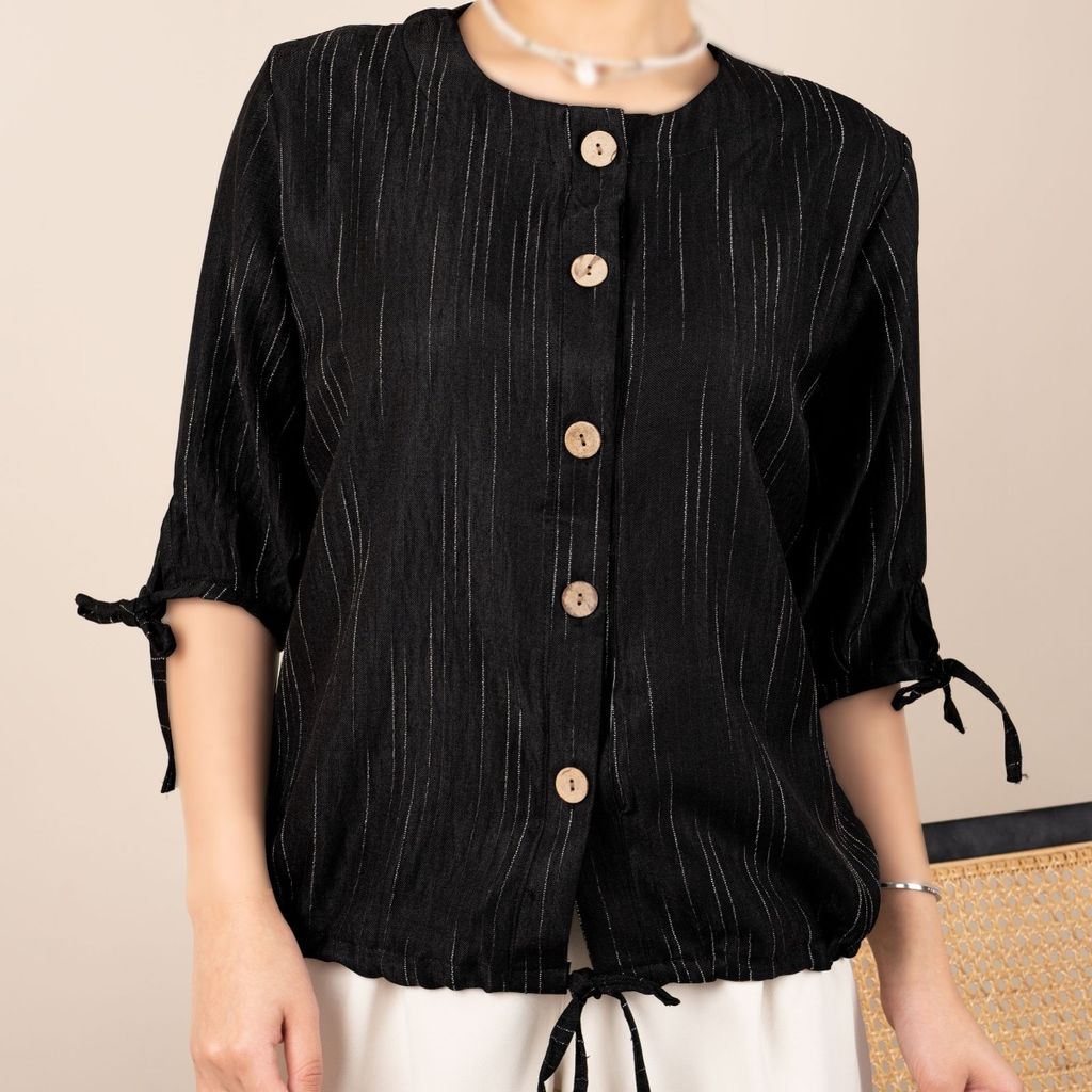 خرید انلاین شومیز شانتون مشکی