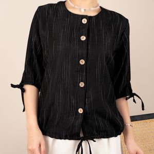 خرید انلاین شومیز شانتون مشکی