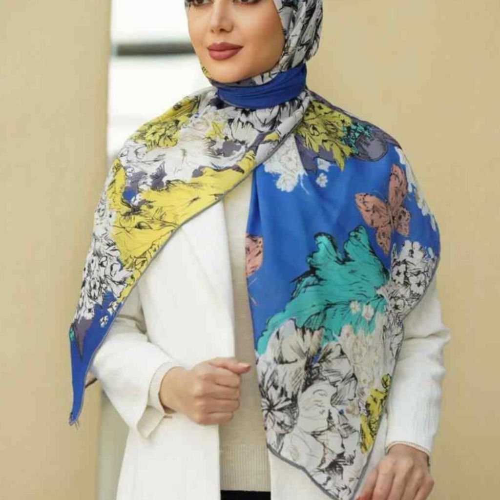 فروش اینترنتی روسری مجلسی ویسکوز ابریشم