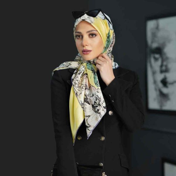 روسری مجلسی ویسکوز ابریشم