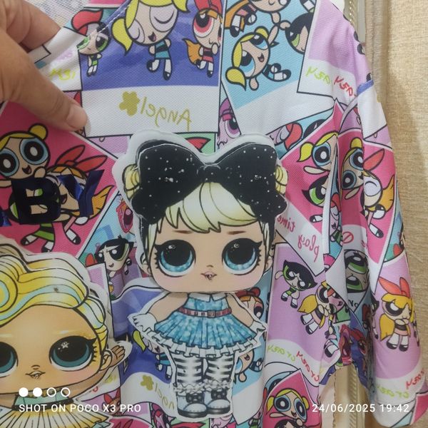 تیشرت لانگ دخترانه سه بعدی