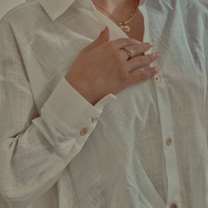 خرید اینترنتی شومیز سفید گره ای