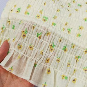 خرید اینترنتی کراپ پینترستی گل‌گلی دخترانه