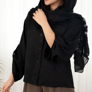 خرید اینترنتی شومیز مشکی پرستو