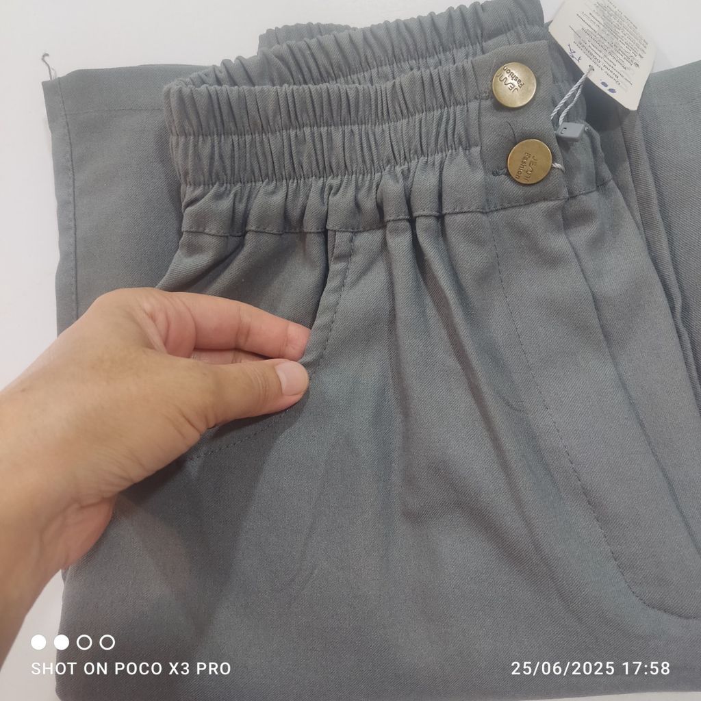 خرید آنلاین شلوار نیم بگ زنانه کتان بنگال کد 335