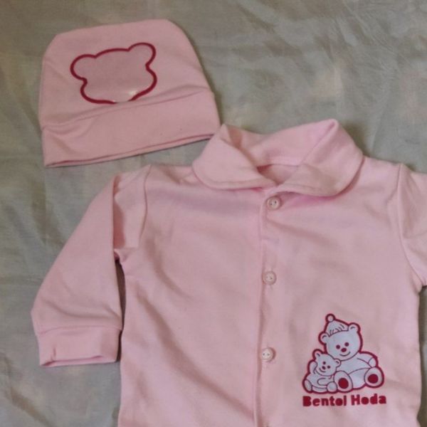 سرهمی جوراب دار دخترانه با کلاه sr097