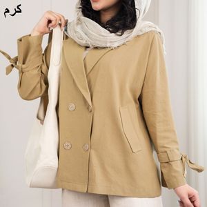 خرید انلاین مانتو لینن ژاوانا