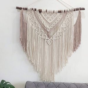 خرید اینترنتی دیوارکوب اویز دکوراتیو مکرومه بافی طرح رویا