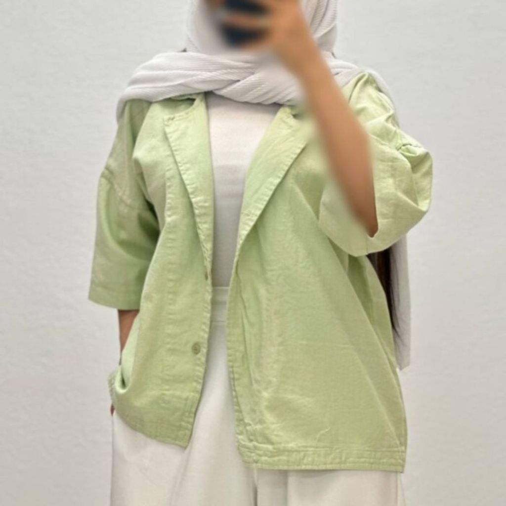 قیمت ارزان شومیز کتان یقه شکاری