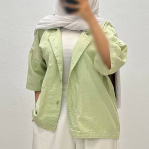 قیمت ارزان شومیز کتان یقه شکاری