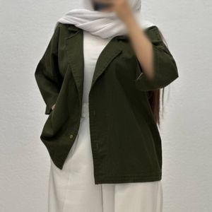 خرید آنلاین شومیز کتان یقه شکاری