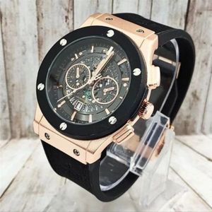 ساعت مردانه هابلوت – صفحه مشکی، بند مشکی