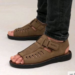 خرید اینترنتی صندل مردانه تابستانه دور دوخت شیک پاخور عالی