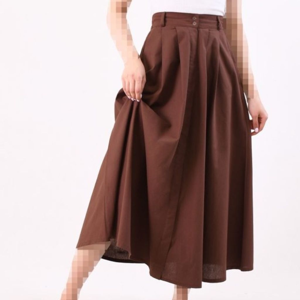 فروش اینترنتی دامن لینن تمام دکمه