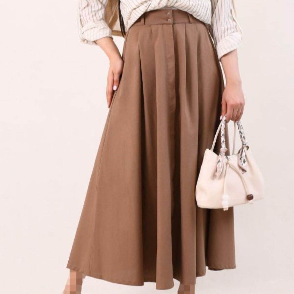 فروش اینترنتی دامن لینن تمام دکمه