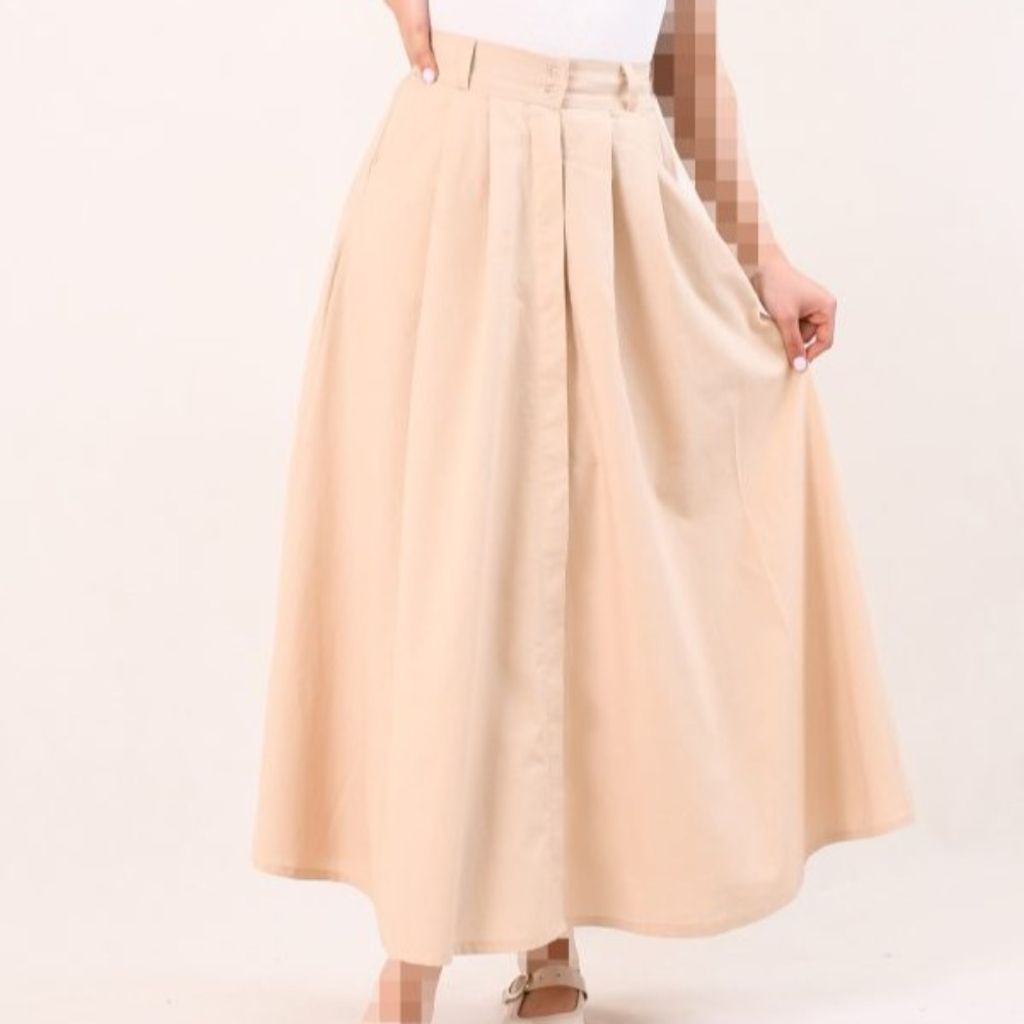 فروش اینترنتی دامن لینن تمام دکمه