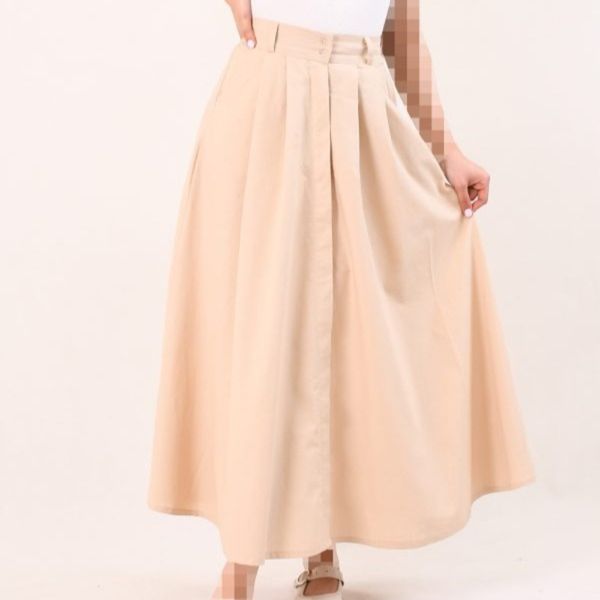 دامن لینن تمام دکمه