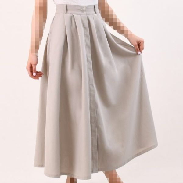 دامن لینن تمام دکمه