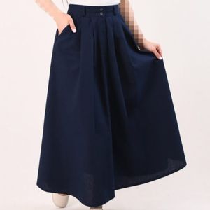 قیمت ارزان دامن لینن تمام دکمه