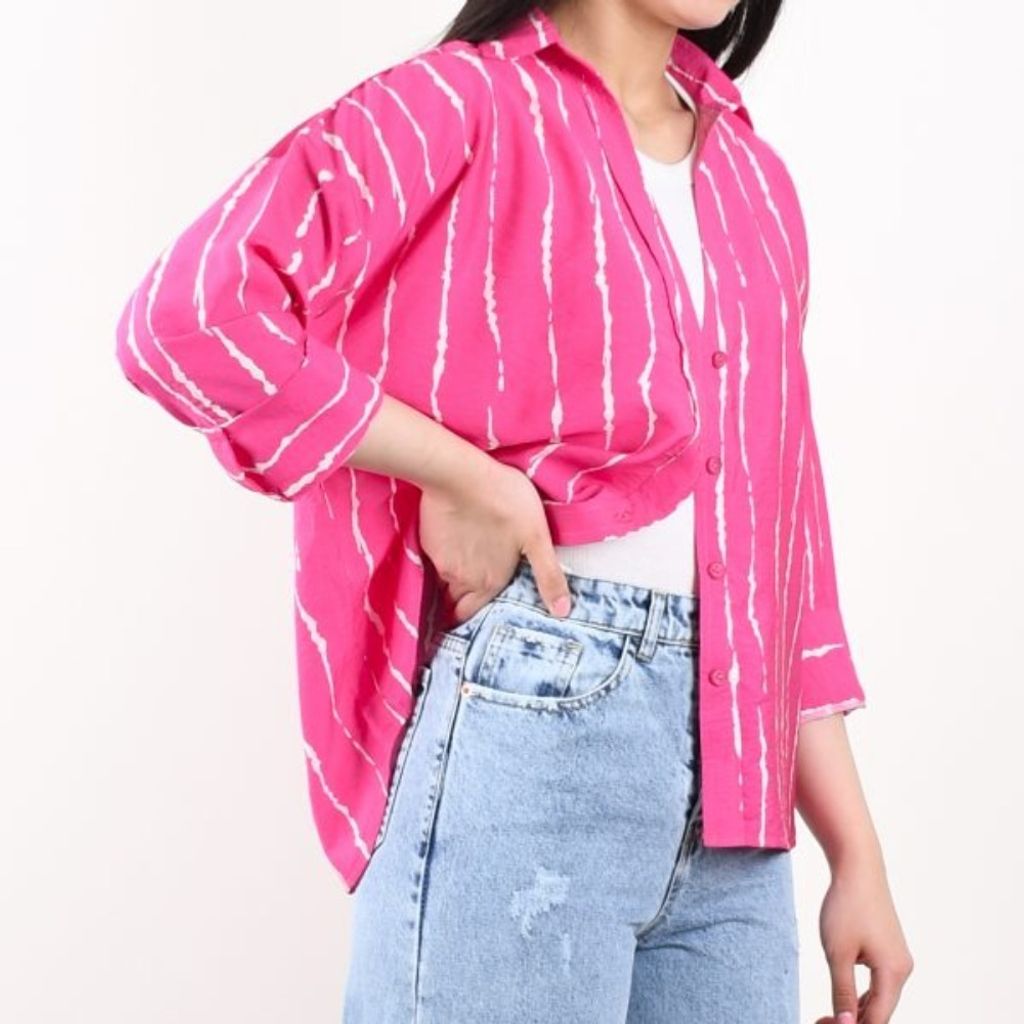 مشخصات شومیز راه راه لیا