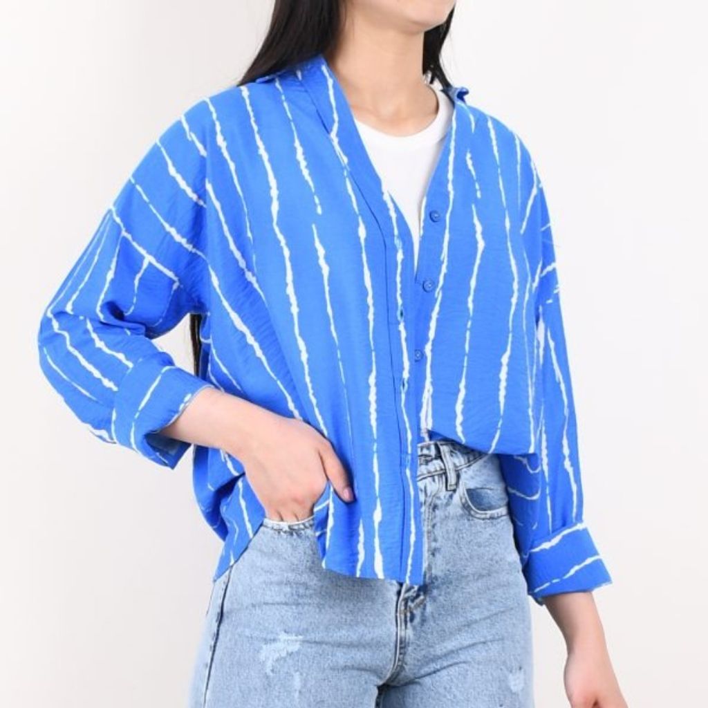 مشخصات شومیز راه راه لیا