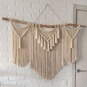 خرید اینترنتی دیوارکوب آویز مکرومه بافی طرح مونا