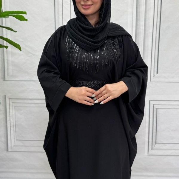 مانتو عبایی یقه نگین الیزه