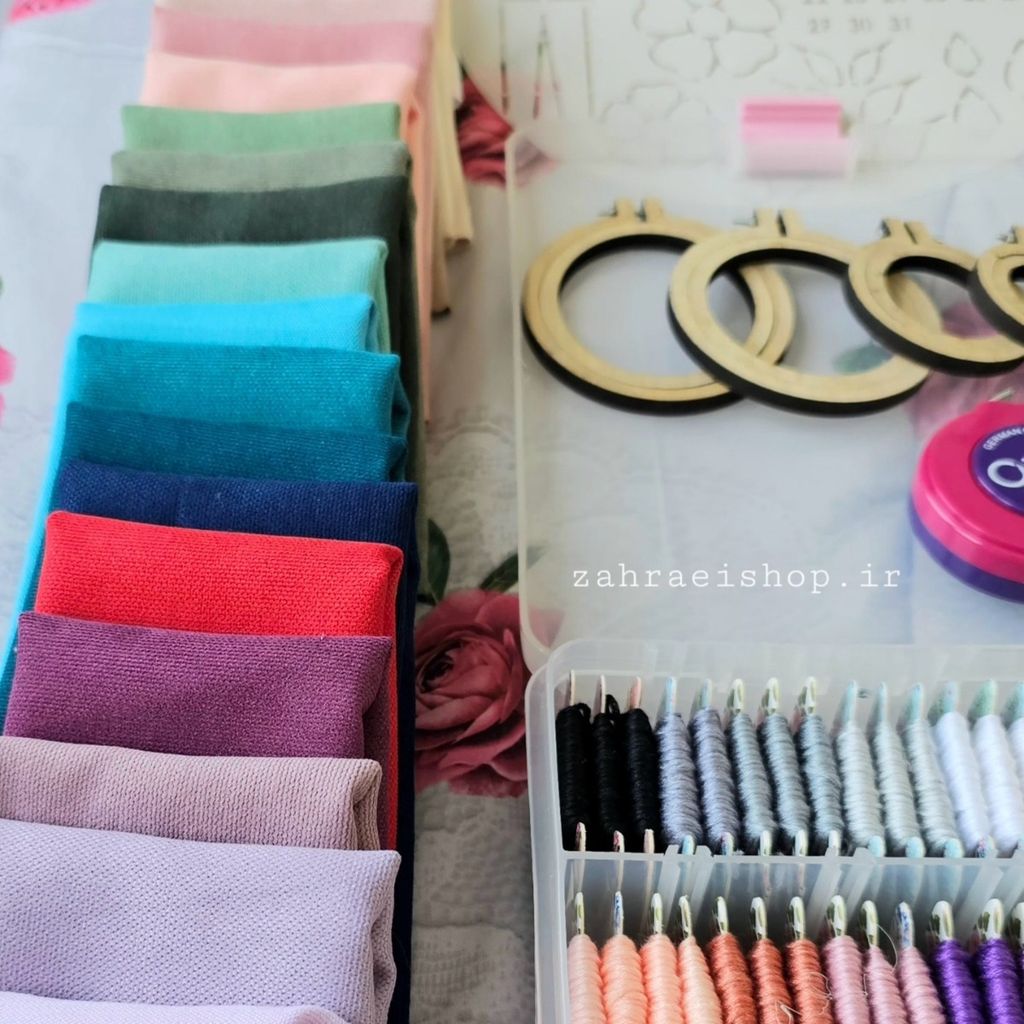 فروش اینترنتی پک کامل وسایل گلدوزی با دست