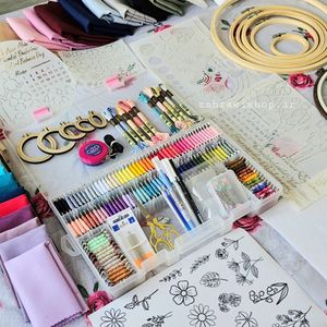 خرید آنلاین پک کامل وسایل گلدوزی با دست