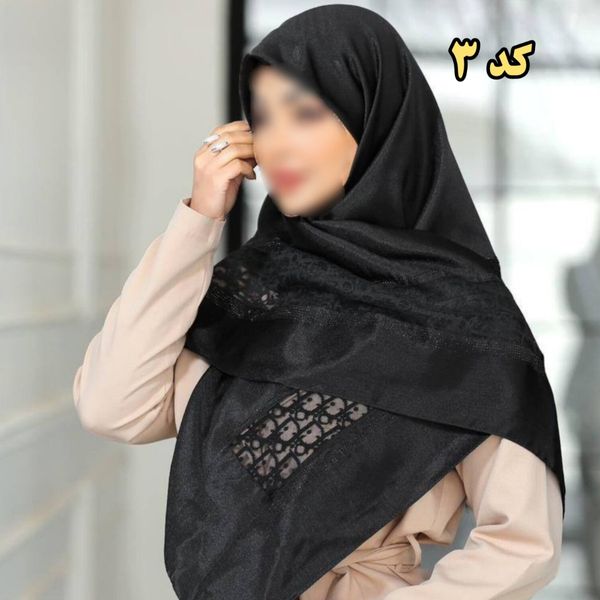 روسری مجلسی مزونی مشکی یو یو کراش وارداتی
