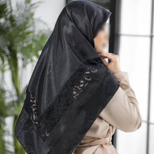 خرید آنلاین روسری مجلسی مزونی مشکی یو یو کراش وارداتی