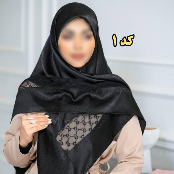 روسری مجلسی مزونی مشکی یو یو کراش وارداتی