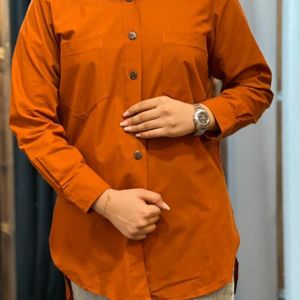 شومیز آجری زنانه