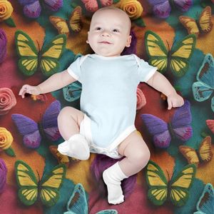 مشخصات پارچه مخمل کوسن مبل پارچه باما طرح سه بعدی گل و پروانه کد 5013845
