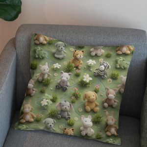 خرید آنلاین پارچه مخمل کوسن مبل پارچه باما طرح سه بعدی عروسکی کد 5013850