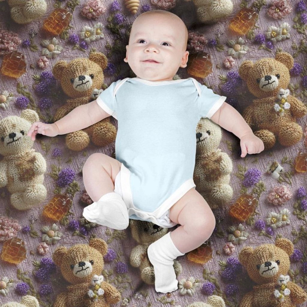 قیمت پارچه مخمل روتختی یک نفره پارچه باما طرح سه بعدی تدی کد 5013861