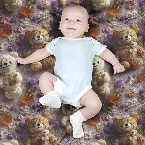 پارچه مخمل روتختی یک نفره پارچه باما طرح سه بعدی تدی کد 5013861
