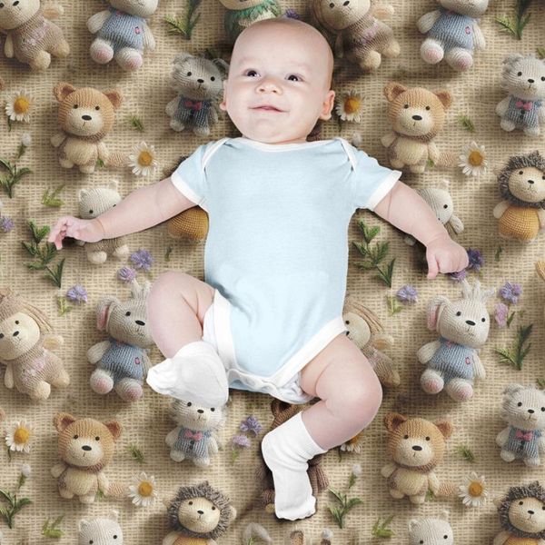 پارچه مخمل روتختی یک نفره پارچه باما طرح سه بعدی تدی کد 5013863