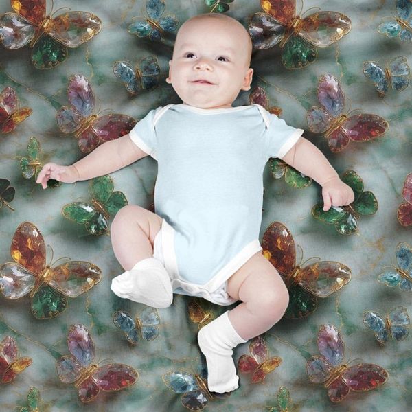 پارچه مخمل روتختی یک نفره پارچه باما طرح سه بعدی پروانه کد 5013867