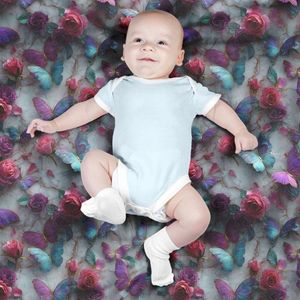 قیمت پارچه مخمل روتختی یک نفره پارچه باما طرح سه بعدی پروانه کد 5013869