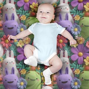 قیمت ارزان پارچه مخمل روتختی یک نفره پارچه باما طرح سه بعدی کارتونی کد 5013878