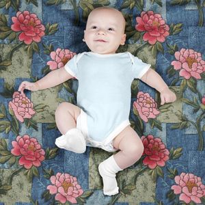 قیمت ارزان پارچه مخمل روبالشی پارچه باما طرح سه بعدی گل کد 5013891