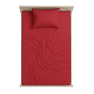 روتختی کشدار 1.5 نفره ساده تک رنگ (قرمز)