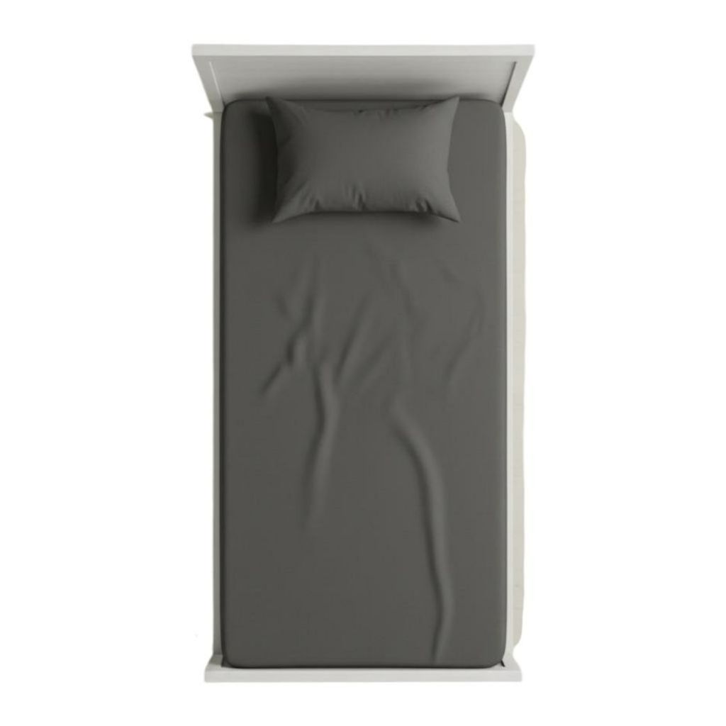 خرید آنلاین روتختی کشدار 1.5 نفره ساده تک رنگ (طوسی)