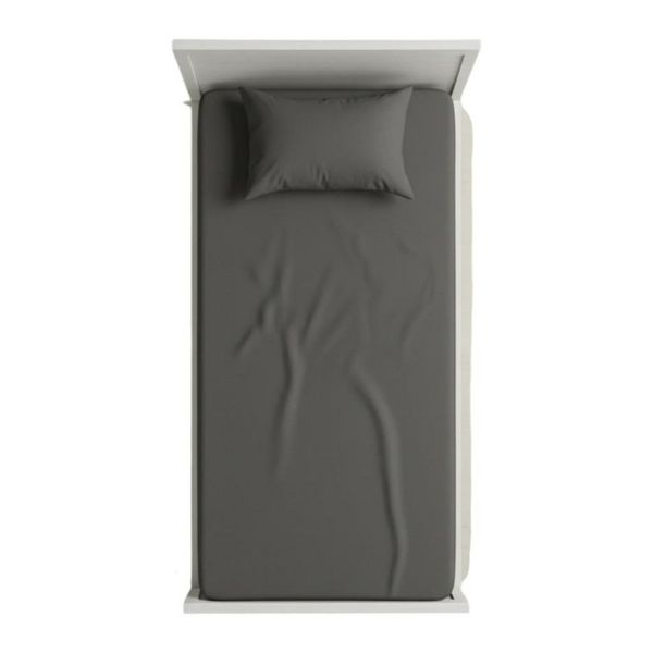 روتختی کشدار 1.5 نفره ساده تک رنگ (طوسی)