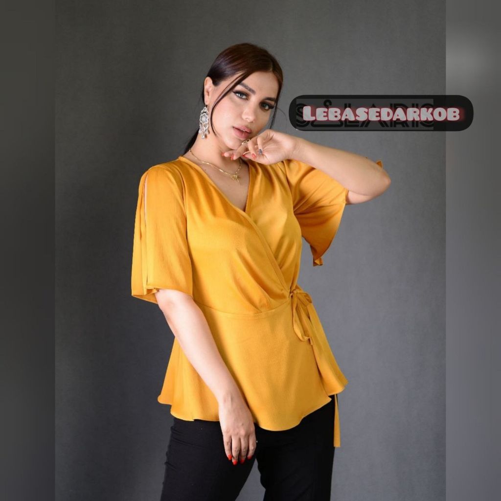 فروش اینترنتی شومیز یقه هفت چپ و راستی کد سولاریس