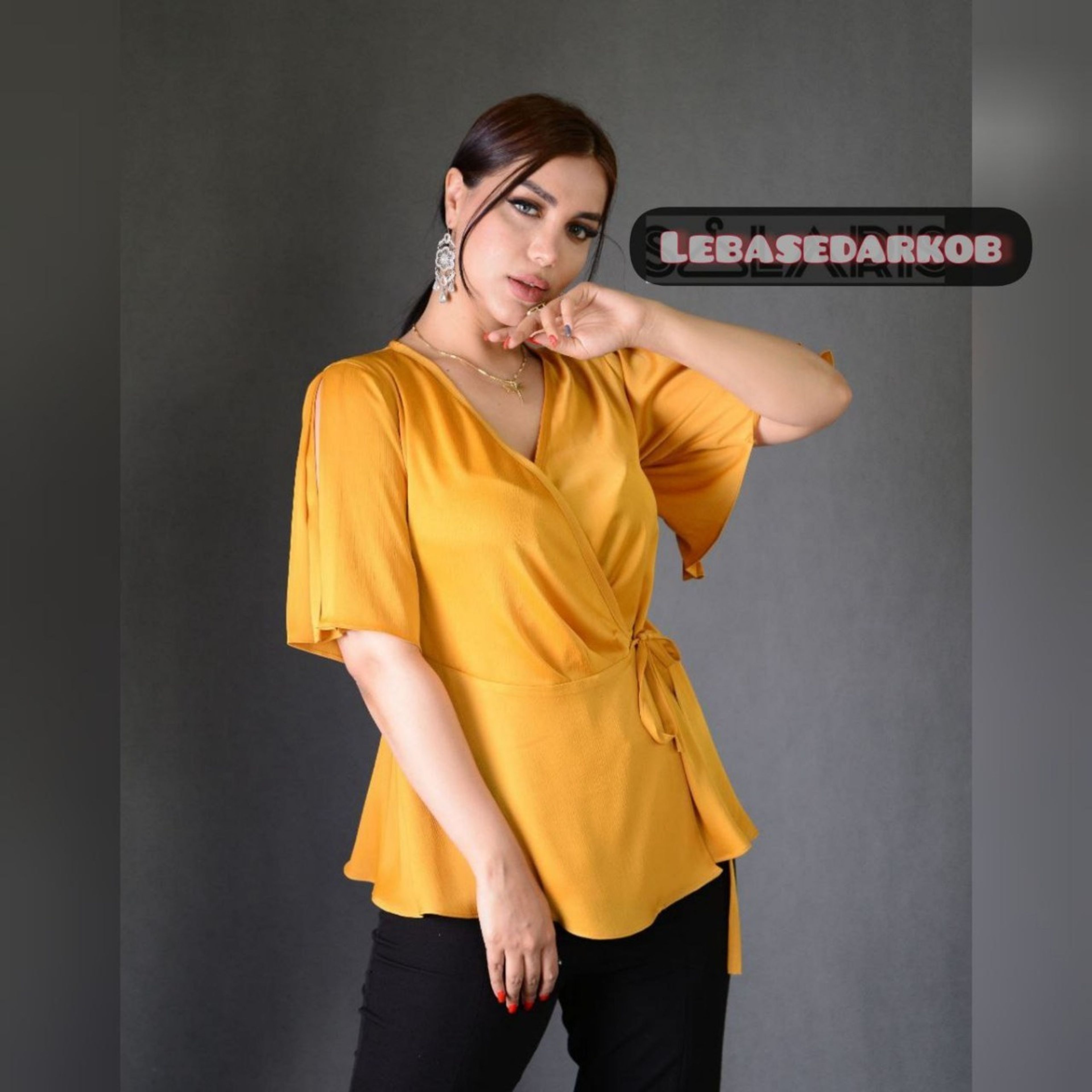 فروش اینترنتی شومیز یقه هفت چپ و راستی کد سولاریس