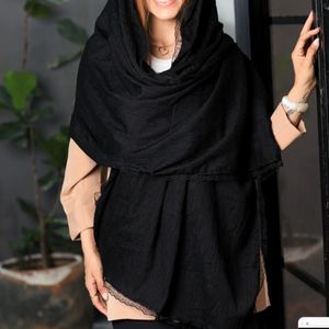 خرید اینترنتی شال پفکی دور دانتل