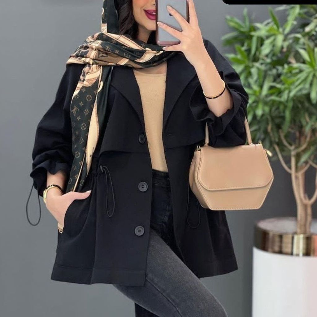 خرید اینترنتی مانتو سه دکمه